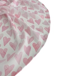 Image 1 of Aquarelle pink hearts