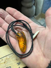 Image 1 of Time Travelling super fly, Amber pendant.