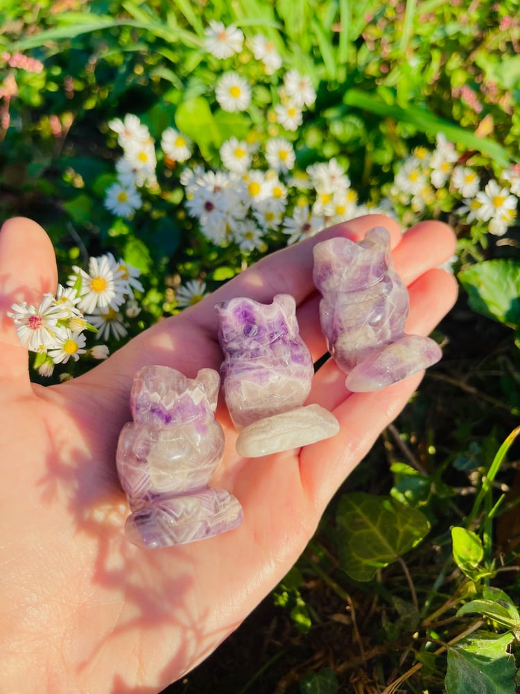 Image of Dream Amethyst Owls