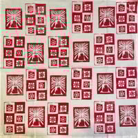 Image 1 of Patchwork Candle Tea Towel