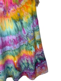 Image 5 of S Stretch Knit Fit and Flare Midi Dress in Euphoria Spiral Ice Dye