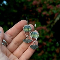 Image 4 of Rutiled Prehnite Earrings