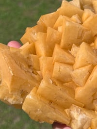 Image 10 of Orange Rhombohedral Calcite Cluster Specimen | Yunnan China #2859