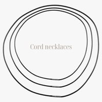 Image 5 of Silver chains and cord necklaces