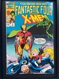 Image 2 of Fantastic Four versus The X-Men, framed complete vintage Marvel comic, No 2 March 1987