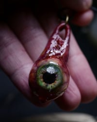 Image 10 of Dripping Eye, Green Glow in the dark, Flash reflective pupil
