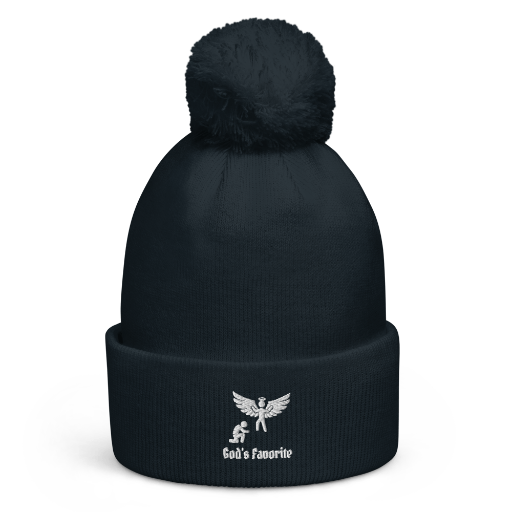 God's Favorite Beanie (White Print)