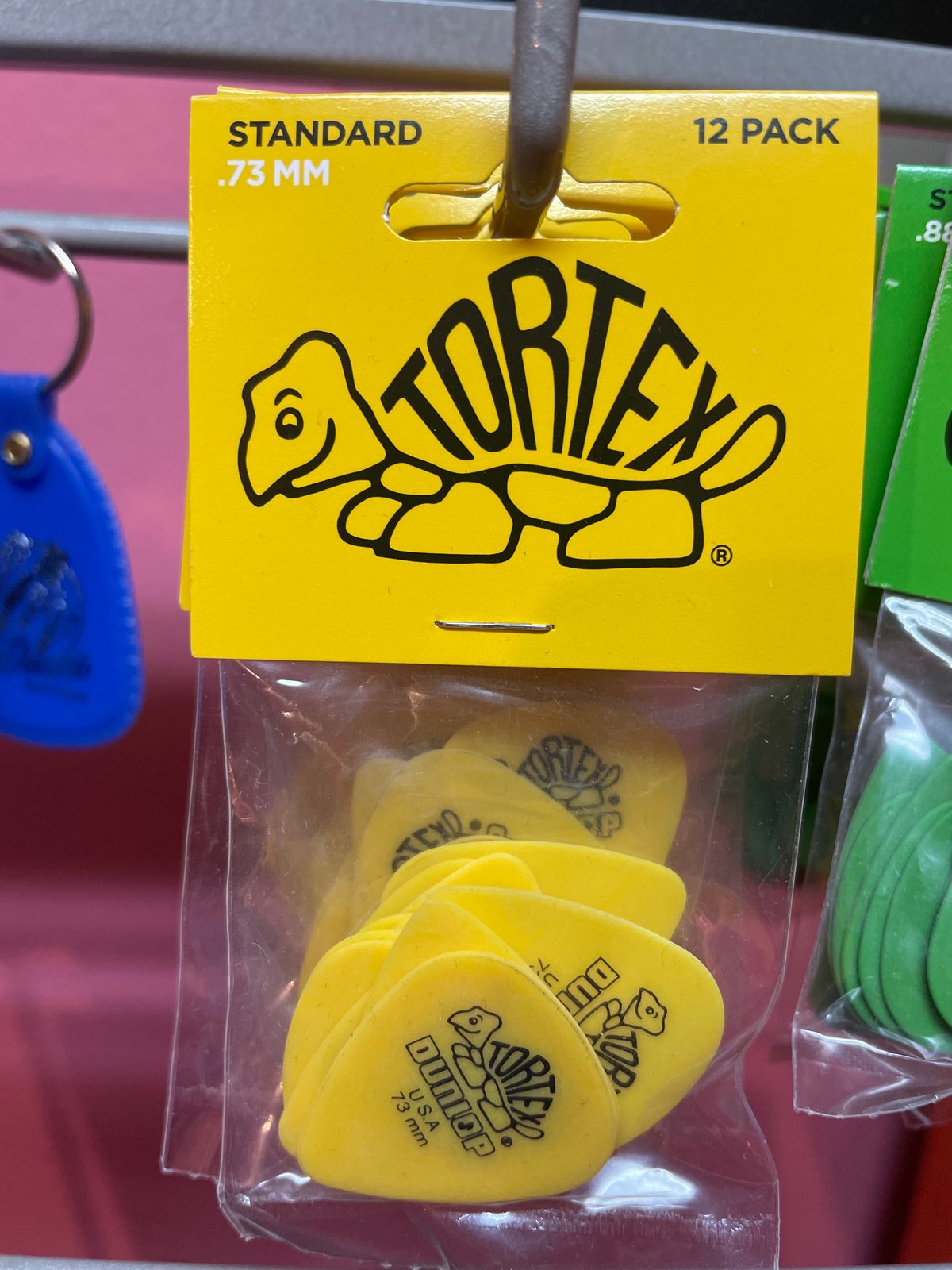 Tortex 12 Pack Guitar Picks - .73 MM | 3 O’Clock Rock