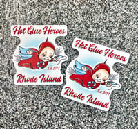 Image 3 of Hot Glue Heroes Totally Adorable Tote, Handmade Keychain & Stickers Bundle 