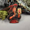 Jar of Hearts Witch Vinyl Sticker