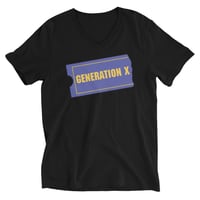 Generation X Logog Unisex Short Sleeve V-Neck T-Shirt