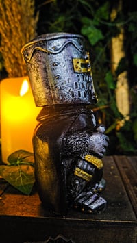 Image 4 of 👑The Armored Kingdom Peacekeeper Knight Collectible-Crusader Style-Hand Painted-Medieval Decor