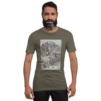 Image 25 of Antique Anatomical Illustration Human Skeleton and Landscape Unisex t-shirt