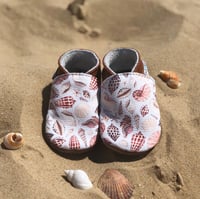 Image 2 of Seashells - Inch Blue Soft Sole Shoes 