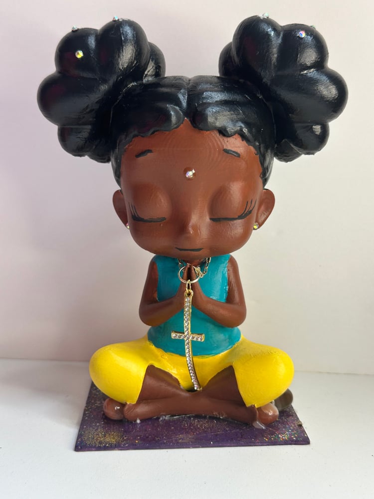 Image of Hand Painted Prayer Baby Figurine -3D Printed