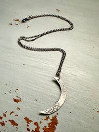 Image 14 of sterling silver moon with breathe inscription