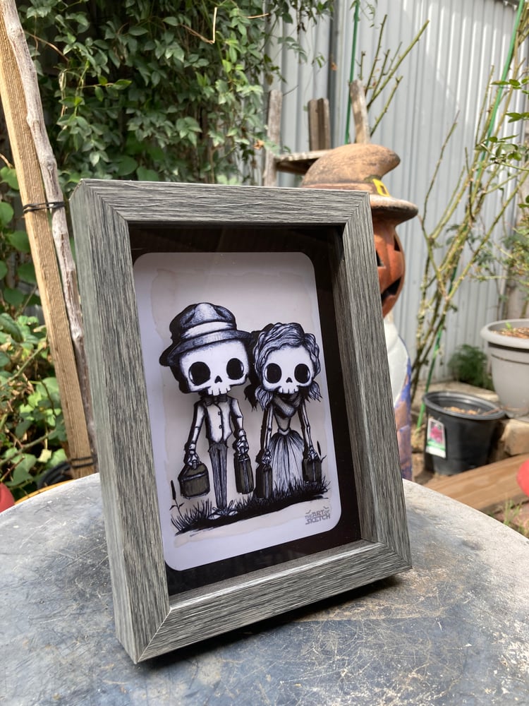 Image of "The Travelers" Shadow Box