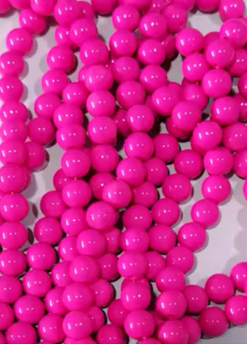 Image of Barbie Pink Bead #40