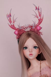 Image 2 of Antlers Crown (Pink Pastel)