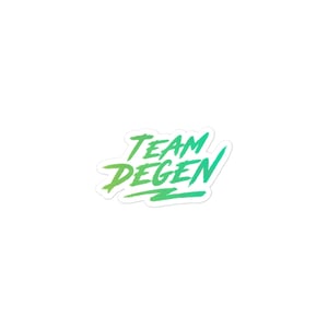 Team Degen Stickers