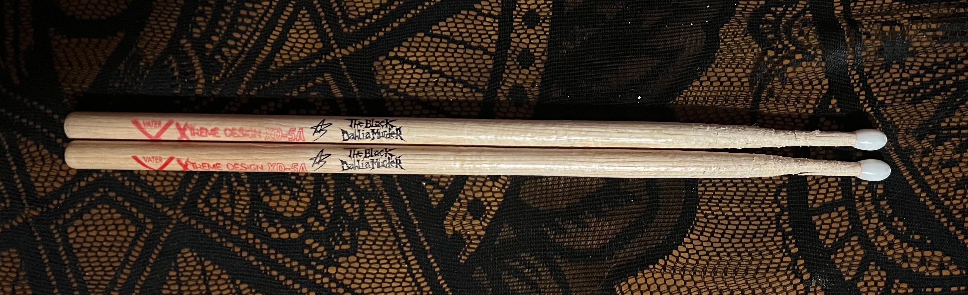 Signed USED drum sticks Alan Cassidy Drummer Shop