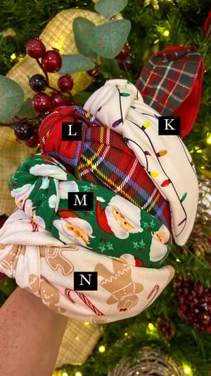 Christmas Knot Headbands- 10 Styles
