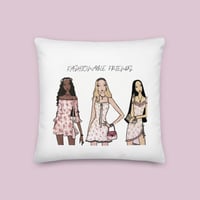 Image 1 of "Fashionable Friends" Pillow