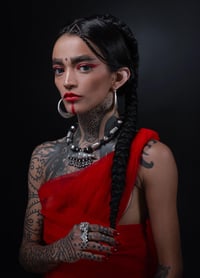 Image 3 of Zahra Silver Necklace 