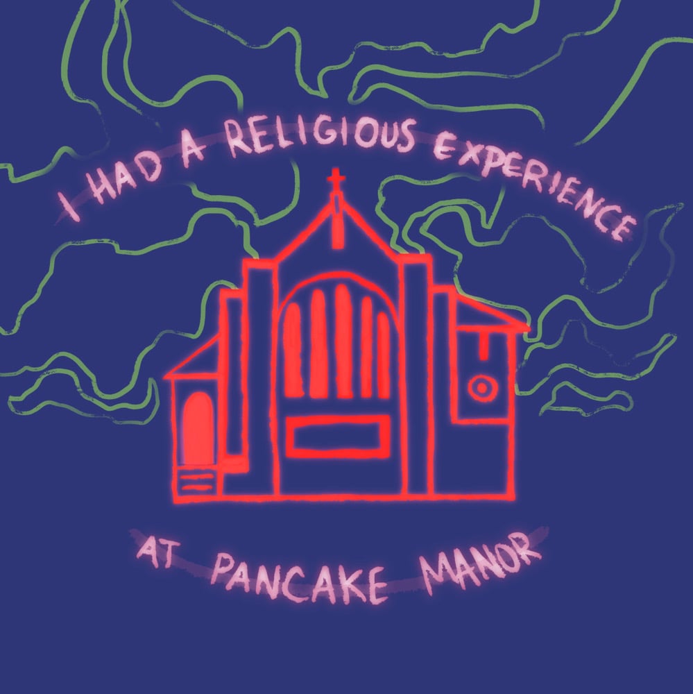 Image of Pancake Worship 21x21cm Square Print