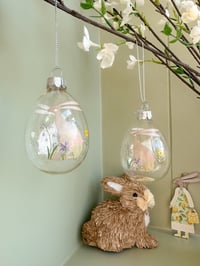 SALE!Glass Bunny Eggs ( Set of 2 )