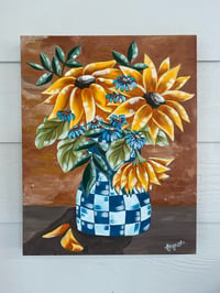 Image 2 of 'Auburn Blooms' Acrylic On Canvas