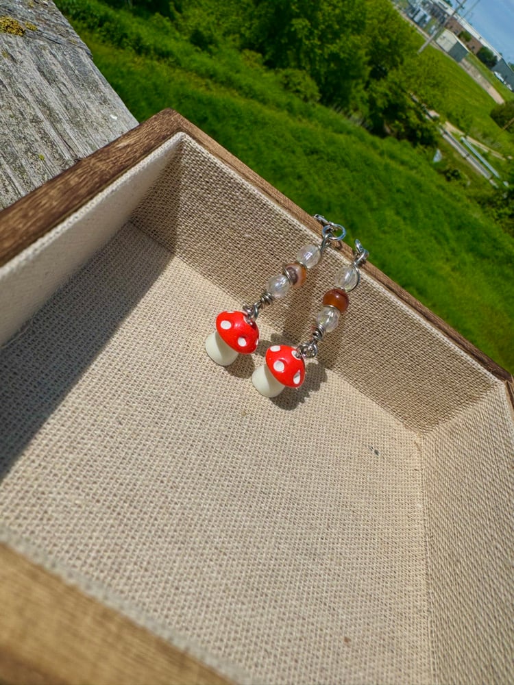 Image of "Summer Confidence" Earrings w/ Carnelian