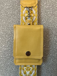 Image 3 of Crossbody cell Phone Strap- Black Floral Cork