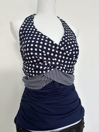 Image 2 of Vintage blue halter top // M