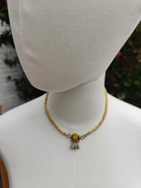 Image 2 of Festie Choker Stone bells- Yellow stone