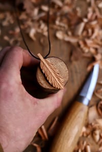 Image 7 of Feather- Pendant Necklace 