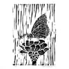 Butterfly Linocut