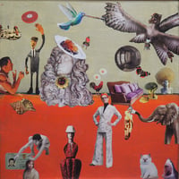 "Business breakfast" original collage