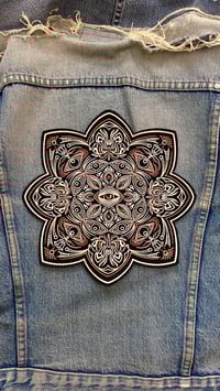 Image 5 of ALL SEEING EYE EMBROIDERED BACK PATCH 