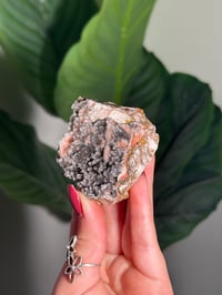 Image 1 of STALACTITE SUGAR DRUZY CHALCEDONY X MANGANESE -MOROCCO- R