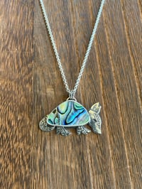 Abalone Armadillo Necklace