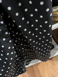Image 3 of polka dot jumper dre’ss with slit 