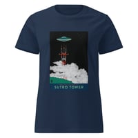 Image 3 of Sutro Tower UFO Women’s basic softstyle t-shirt
