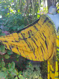 Image 17 of Wanderlust maxi dress Sari tie dye Mustard upto 18 uk
