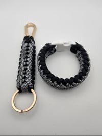 Image 1 of Urban Ember Set – Bracelet + Keychain | BlackhawkBraids #29
