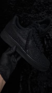 Image 1 of Black Glitter AF1