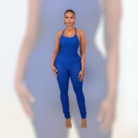 Image 1 of Givin them the blues Jumpsuit 