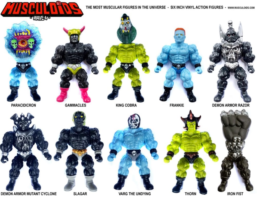 MUSCULOIDS 6” vinyl figure WAVE 3 & 4