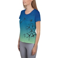 Image 2 of Darwin Thinks Fitted Athletic T-shirt