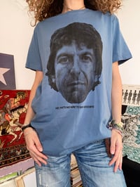 Image 6 of LEONARD COHEN FACE UNISEX TEE *COLOURS
